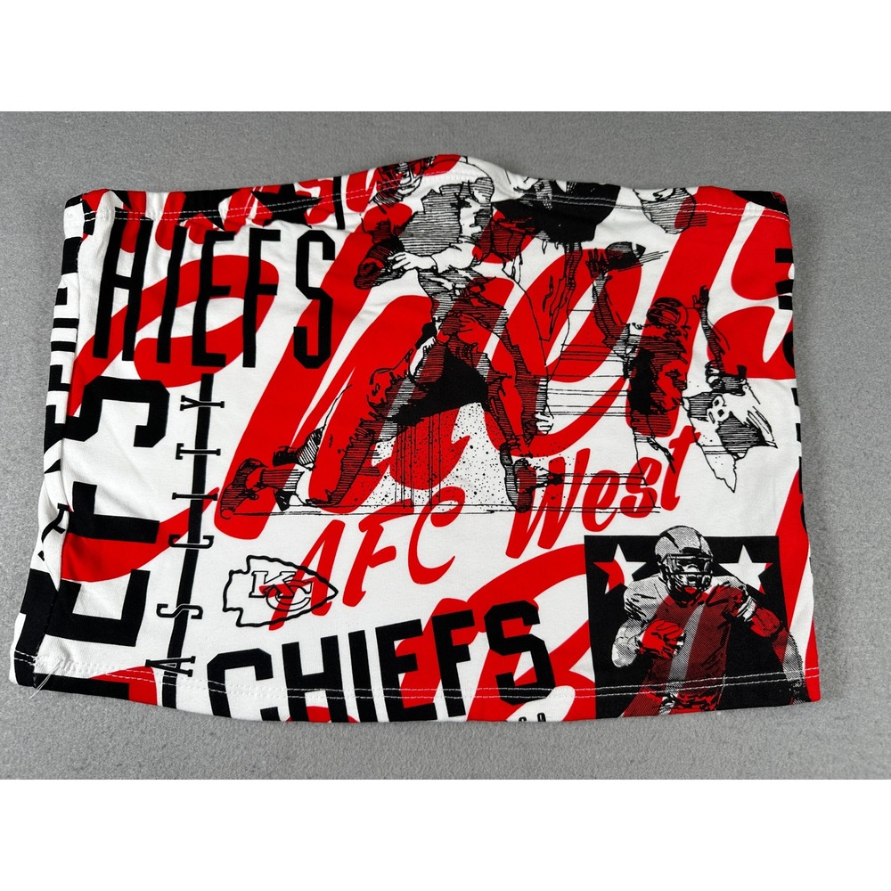 NFL Ultra Game Kansas City Chiefs Women's Tube Top Size Large Strapless NWOT